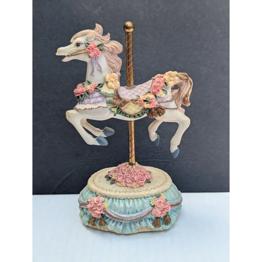 Heritage House Melodies County Fair Collection Carousel Horse 